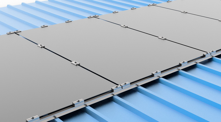 Flexible Solar PV Module Clamp Mounting
